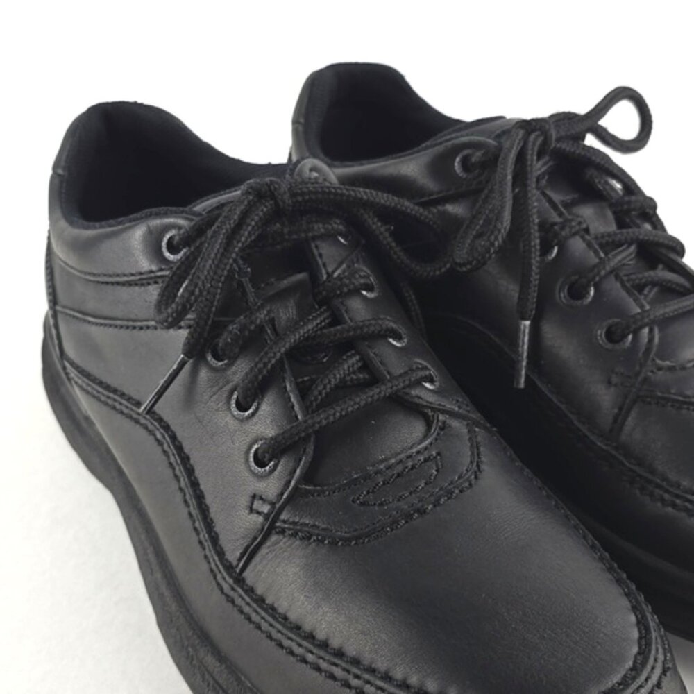 Rockport Men's Black Leather Lace Up Oxfords Shoes Work Walking Comfort Sz 10.5 - Picture 9 of 16